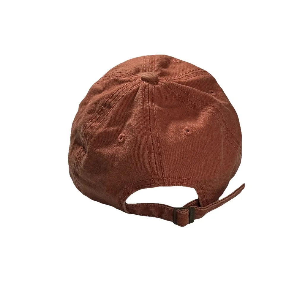 Altar'd State Happy Camper Rust Washed Cotton Twill Embroidered Dad Hat Cap